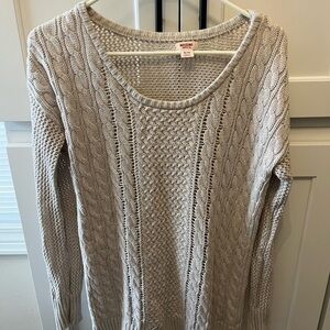 Mossimo Supply Co. Women's Beige Cable Knit Sweater